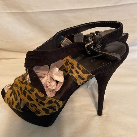 G21 heels black / animal print size 7 new - Picture 4 of 12
